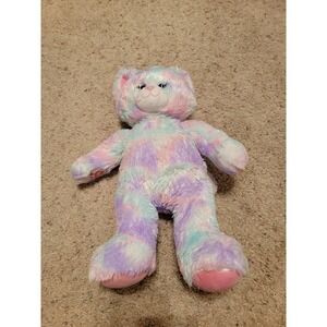 Build A Bear 2018 Stuffed Plush Kitty Cat Pastel Swirl Tie Dye